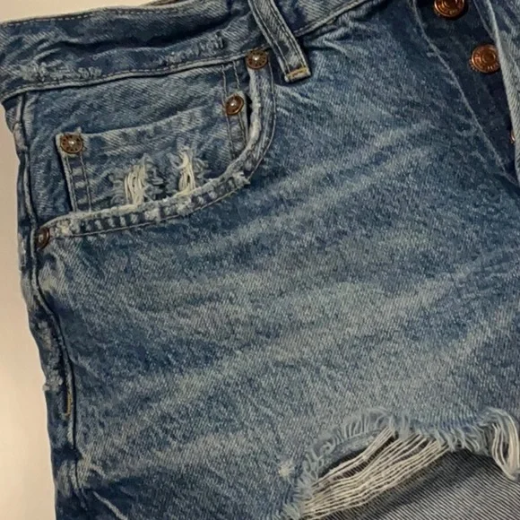 We The Free X FP Good Time Relaxed Distressed Shorts in Beach Bum Size 28; NWOT - Picture 9 of 15